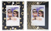 Fujifilm Instax Mini Magnetic Frames - Black w/Gold Stars - 2PK