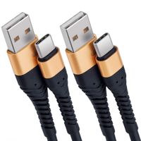 ICSEIO USB Type C Cable 10ft,Extra Long 2Pack 10Foot USB C Cable USB A 2.0 to USB-C Fast Charger Compatible Samsung Galaxy S10 S9 S8 plus Note 9 8,Moto Z,LG V30 V20 G5,Nintendo Switch,USB C Devices