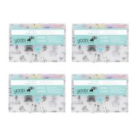 Yoobi Index Cards with Case | 4 Pack of Fun | 400 Total Notecards with Holder