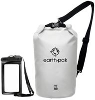 Earth Pak -Waterproof Dry Bag - Roll Top Dry Compression Sack Keeps Gear Dry for Kayaking, Beach, Rafting, Boating, Hiking, Camping and Fishing with Waterproof Phone Case