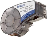 Brady M21-375-595-YL BMP21 Tape B- 595 Indoor/Outdoor Vinyl Film Size: 3/8" x 21' BLK/YEL