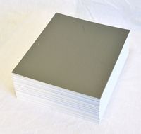 topseller100, Pack of 50 sheets 8x10 UNCUT matboard / mat boards (Gray)