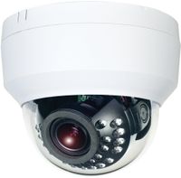HDView Starlight WDR HD 5MP Megapixel H.265 IP Network Camera PoE, Audio in/Out, Alarm in/Out, MicroSD Memory, IR Infrared Vandal Dome Camera ONVIF, VCA Intelligent Analytics