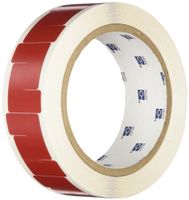 Brady 121413 Marking Tape, Vinyl, 1" W x 1" H, Red (Pack of 750)