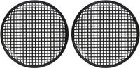 Pyramid GW10BK 10-Inch Grills with Brackets and Screws - 1 Pair