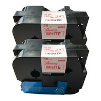 NEOUZA 2PK Compatible for Brother P-Touch Laminated TZe TZ 262 Label Tape Red on White Width 1.5" 36mm x Length 26.2' 8m