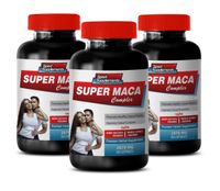 Testosterone Booster with Horny Goat Weed - Super MACA Complex - Premium Herbal Supplements - l-arginine Horny Goat Weed - 3 Bottles 180 Capsules