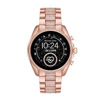 Michael Kors Access Women's Bradshaw 2 Touchscreen Stainless Steel Smartwatch, Rose Gold tone w/Pave centerlinks-MKT5089