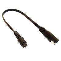 MOTOPOWER MP69006 10" SAE to Coax Female Adapter Cable SAE to DC Coax Motorcycle Heat Clothing Jack Adapter