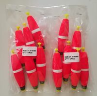 oksporting Weighted Peg Float Bobber Fishing 3" Red -1 Dozen - Sales for $12.99 (New)