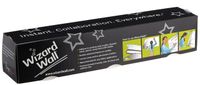Wizard Wall | White 13" x 25' Roll, Static Cling, Dry Erase Whiteboard Sheets With Tear-Free Slide Cutter