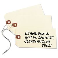 Avery 12606 Double Wired Shipping Tags, 13pt. Stock, 5 1/4 x 2 5/8, Manila (Box of 1000)