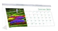 House of Doolittle 2019 Monthly Desktop Tent Calendar, Gardens, 8.5 x 4.5 Inches, January - December (HOD309-19)