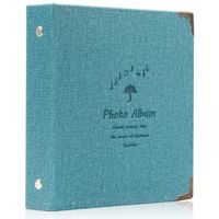 Ablus 100 Pockets Mini Photo Album for Fujifilm Instax Mini 7s 8 8+ 9 25 26 50s 70 90 Instant Camera & Name Card（Blue）