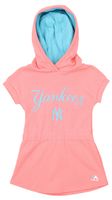 OuterStuff MLB Little Girls Toddler/Kids Celebrate Dress, New York Yankees, Coral, 4T