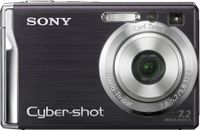 Sony Cybershot DSCW80 7.2MP Digital Camera with 3x Optical Zoom and Super Steady Shot (Black)