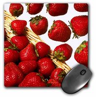 3dRose LLC 8 x 8 x 0.25 Inches Mouse Pad, Strawberries (mp_1211_1)