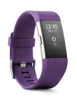 Fitbit Charge 2 Heart Rate + Fitness Wristband, Plum, Large (US Version)
