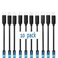 USB Type C Cable,Mopower 10 Pcs 3FT High Speed USB 2.0 A Male to USB C Male Charge and Sync Cables for Samsung Galaxy Note 9 8 S10 S9 Plus,LG G7 G6 V35 V30,Motorola,Nexus 6P 5X Black (10-Pack)