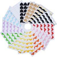 Hotop 312 Pieces Photo Corners Self Adhesive for DIY Scrapbook, Picture Album, Personal Journal, Dairy More (Multicolor A)