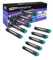 Speedy Inks Toner Cartridge Replacement for Okidata 43502301 Type 9 (Black, 10-Pack)