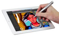 Navitech Silver Fine Point Digital Active Stylus Pen Compatible with Apple iPad Air/Apple iPad Mini 3 / Apple iPad Mini 2