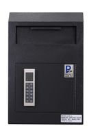 Protex Electronic Wall-Mount Locking Bulky Items Drop Box (WDS-150E II) Black