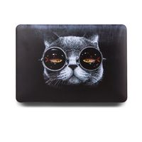 One Micron MacBook Pro 13 inch Case, Soft-Touch Smooth Lightweight Macbook Cover for A1706/A1708 MacBook Pro 13" (2016/2017/2018), Cool Cat