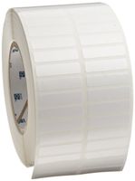 Brady THT-147-422-10 1.5" Width x 0.375" Height, B-422 Permanent Polyester, Gloss Finish White Thermal Transfer Printable Label (10000 per Roll)