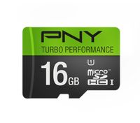 PNY Turbo Performance 16GB High Speed MicroSDHC Class 10 UHS-I, U1 up to 90MB/sec Flash Card (P-SDU16GU190G-GE)
