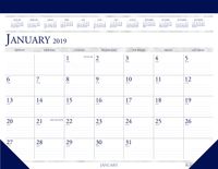 House of Doolittle 2019 Monthly Desk Pad Calendar, Classic Deluxe, 22 x 18 Inches, January - December (HOD15045101-19)