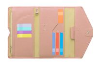 Zoppen Multi-purpose Rfid Blocking Travel Passport Wallet (Ver.4) Tri-fold Document Organizer Holder (#26 Carnation Pink)