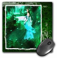 3dRose LLC 8 x 8 x 0.25 Inches Mouse Pad, Celtic Princess in The Woods (mp_31492_1)