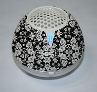 ShadyFace Wireless Light Weight Black Hawaiian Print Bluetooth Speakers with Microphone