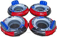 Bradley Heavy Duty River Tube Cover (4 Pack) | Compatible with Intex River Run, Inflatable River Tubes