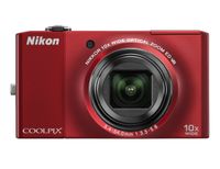 Nikon Coolpix S8000 14.2 MP Digital Camera with 10x Optical Vibration Reduction (VR) Zoom and 3.0-Inch LCD (Red)