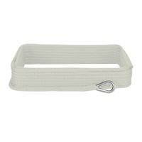 Extreme Max 3006.2045 BoatTector 3/8" x 50' Premium Solid Braid MFP Anchor Line with Thimble, White