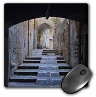 3dRose LLC 8 x 8 x 0.25 Inches Mouse Pad, Ancient Street, Old Town, Jerusalem, Israel - Keren Su (mp_132712_1)