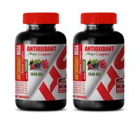 Cardiovascular Health Supplement - ANTIOXIDANT Natural MEGA Complex 1440 MG - Pomegranate Extract Capsules - 2 Bottles 120 Capsules