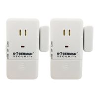Doberman Security Ultra-Slim Design Security Alarm, White (SE-0152W-2PK)