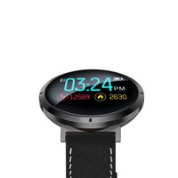 Waterproof Smartwatch + Heart Rate Blood Pressure Oxygen Level Touch Screen Monitor, Bluetooth Fitness Tracker for Fitness Sleep Quality, Best for Couple Women Men Female +Elegant Leather Belt (Black)