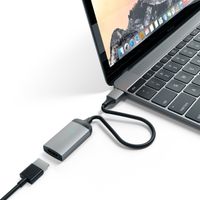 Satechi Aluminum Type-C HDMI Adapter 4K (60Hz) - Compatible with 2016/2017/2018 MacBook Pro, 2018 MacBook Air, 2018 iPad Pro, 2015/2016/2017 MacBook, Microsoft Surface Go (Space Gray)
