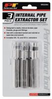 Performance Tool W83204 3pc 3/8"/1/2"/3/4" Internal Pipe Extractor, 3 Piece