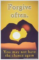 Youth Change Workshops Heart and Sun Forgiveness is Inspirational, Motivational (Poster #573)