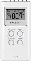 Sangean DT-120 AM/FM Stereo PLL Synthesized Pocket Receiver, WHITE