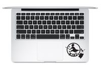 Kiki's Logo Kiki's Delivery Service Studio Ghibli Hayao Miyazaki Apple Macbook Laptop Trackpad Keyboard Vinyl Sticker Decal