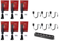 QTY 6 Motorola DTR410 digital 900mhz FCC license free radio and Speaker Microphone and Motorola 53690 Multi-Unit Gang Charger