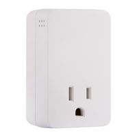 GE UltraPro Surge Protector with Audible Alarm, Fits Behind Hard-to-Reach Areas, End of Service Alarm, 1 Outlet, 1080 Joules Protection Rating, 38124