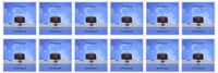 3dRose 16th Birthday Party with Chocolate Cake and Blue Balloons - Greeting Cards, 6 x 6 inches, set of 12 (gc_123902_2)