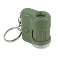 Carson MicroMini 20x LED Lighted Pocket Microscope with Built-in UV and LED Flashlight - Green